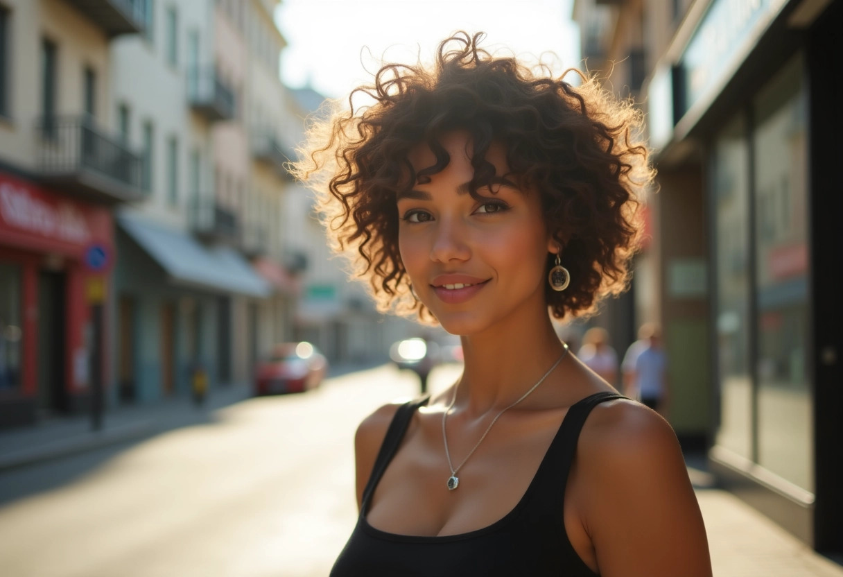 cheveux bouclés